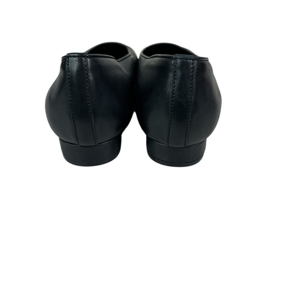 VANELi Black Leather Cap Toe Pumps Size 8.5 W Work Shoes Classic Office Career - Picture 6 of 8